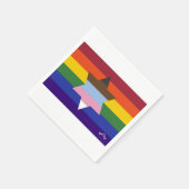 Serviette En Papier Serviettes de drapeaux de la Fierté (Coin)