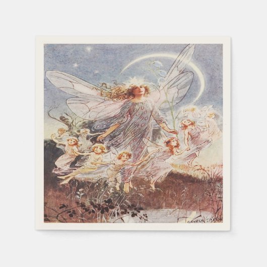 Serviette En Papier Serviettes de fées (Devant)