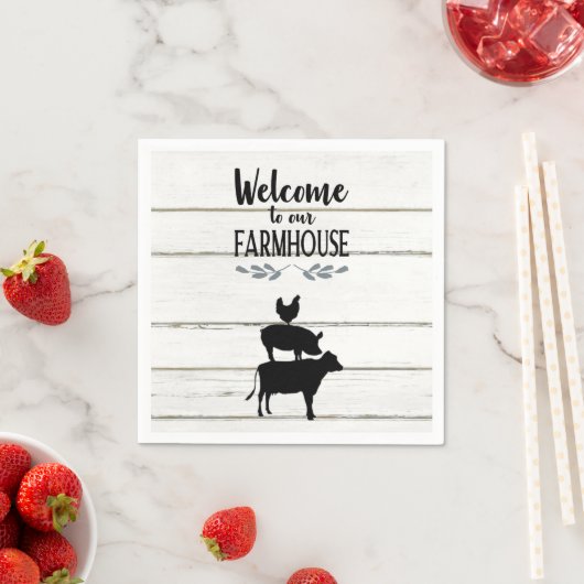 Serviette En Papier Serviettes de ferme (En situation)