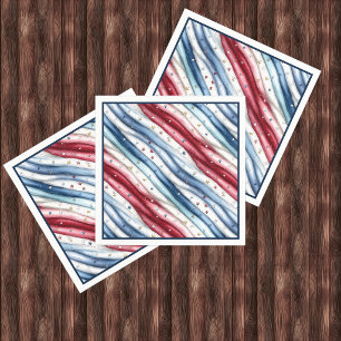 Serviette En Papier Serviettes de fête Americana – Étoiles et Rayures