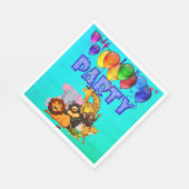 Serviette En Papier Serviettes de fête avec animaux (Coin)