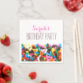 Serviette En Papier Serviettes de fête d'anniversaire (En situation)