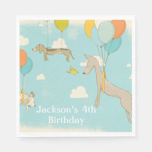 Serviette En Papier Serviettes de fête d'anniversaire (Devant)