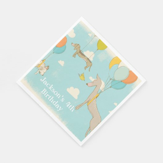 Serviette En Papier Serviettes de fête d'anniversaire (Coin)