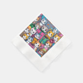 Serviette En Papier Serviettes de fête d'anniversaire avec cadeaux et  (Coin)