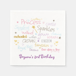 Serviette En Papier Serviettes de fête d'anniversaire mignonnes avec P