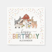 Serviette En Papier Serviettes de fête d'anniversaire mignonnes de la (Devant)