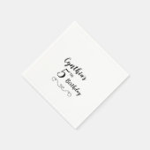 Serviette En Papier Serviettes de fête d'anniversaire personnalisées (Coin)