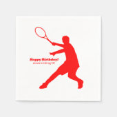 Serviette En Papier Serviettes de fête d'anniversaire personnalisées p (Devant)