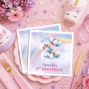 Serviette En Papier Serviettes de fête d'anniversaire pour fille, Lico