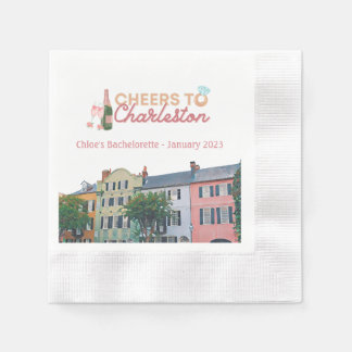 Serviette En Papier Serviettes de fête de Bachelorette "Cheers to Char