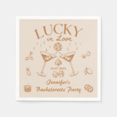 Serviette En Papier Serviettes de fête de bachelorette Cocktails Coup  (Devant)