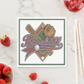 Serviette En Papier Serviettes de fête de baseball (En situation)