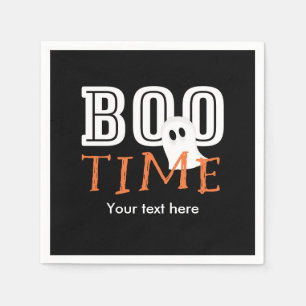 Serviette En Papier Serviettes de fête de fantôme de Halloween BOO TIM