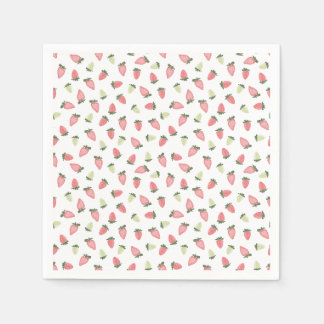 Serviette En Papier Serviettes de fête de fraises sauvages