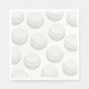Serviette En Papier Serviettes de fête de golf