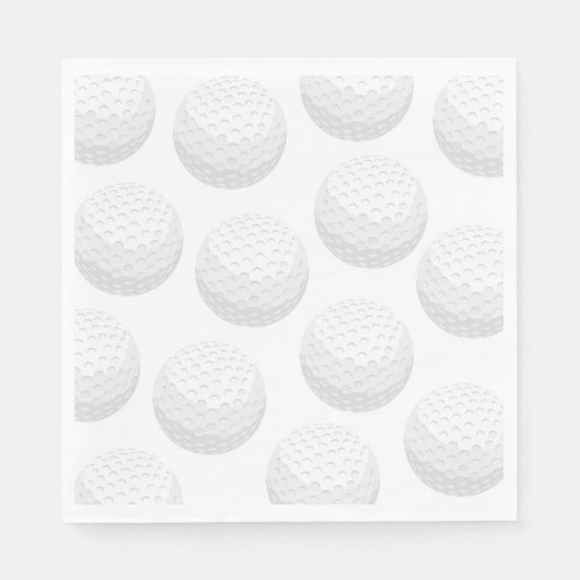 Serviette En Papier Serviettes de fête de golf (Devant)