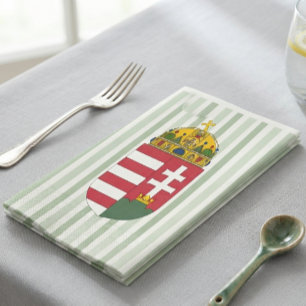 Serviette En Papier Serviettes de fête de Hongrie, mode de drapeau hon