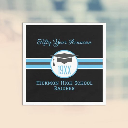 Serviette En Papier Serviettes de fête de la 50ème Classe Réunion