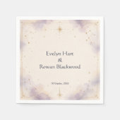 Serviette En Papier Serviettes de fête de mariage céleste (Devant)
