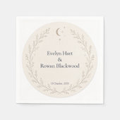 Serviette En Papier Serviettes de fête de mariage céleste (Devant)