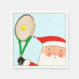 Serviette En Papier Serviettes de fête de Noël de tennis