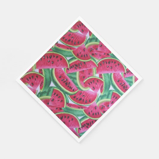 Serviette En Papier Serviettes de fête de pastèque (Coin)