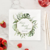 Serviette En Papier Serviettes de fête de taille dîner de verdure trop (En situation)