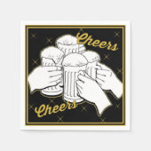 Serviette En Papier Serviettes de fête des bières (Devant)