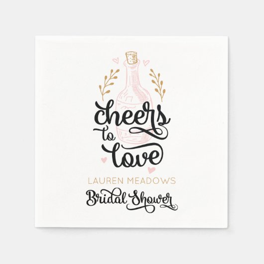 Serviette En Papier Serviettes de Fête des mariées à l'amour (Devant)