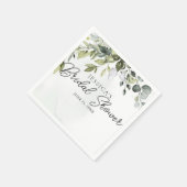 Serviette En Papier Serviettes de Fête des mariées Eucalyptus minimes (Coin)