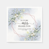 Serviette En Papier Serviettes de Fête des mariées géométrique verdoya (Devant)