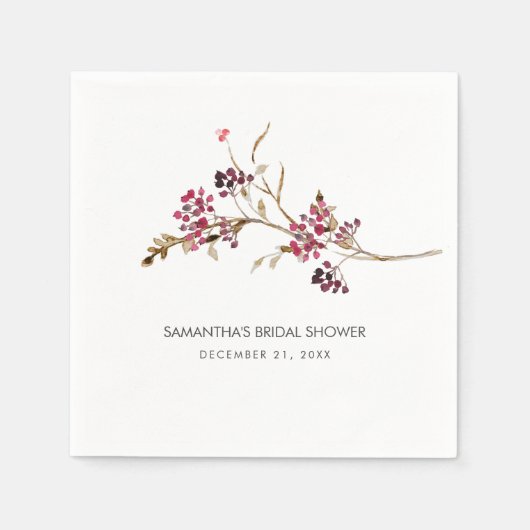 Serviette En Papier Serviettes de Fête des mariées Rustique personnali (Devant)