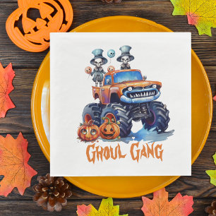 Serviette En Papier Serviettes de fête d'Halloween personnalisées