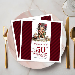 Serviette En Papier Serviettes de fête drôles et originales pour les 5