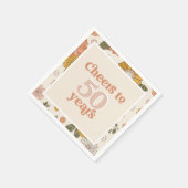 Serviette En Papier Serviettes de fête du 50e anniversaire (Coin)