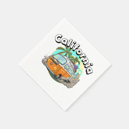 Serviette En Papier Serviettes de fête en Californie (Coin)