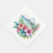 Serviette En Papier serviettes de fête hawaïenne (Coin)