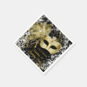 Serviette En Papier Serviettes de fête masquée (Coin)