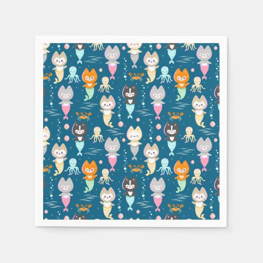 Serviette En Papier Serviettes de fête Nautique Thème Anniversaire Fêt (Devant)