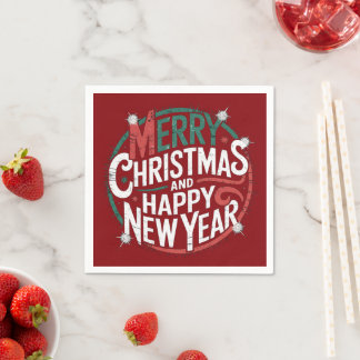 Serviette En Papier Serviettes de fête - Noël
