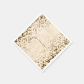 Serviette En Papier Serviettes de fête pailletées or Glamour (Coin)