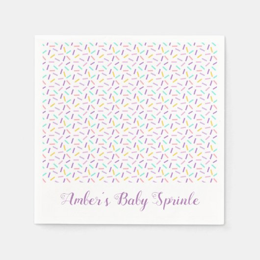 Serviette En Papier Serviettes de fête personnalisées Baby Sprinkle (Devant)