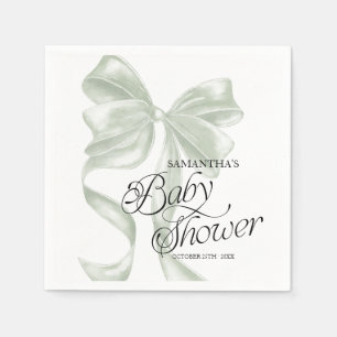 Serviette En Papier Serviettes de fête pour Baby Shower avec ruban coq