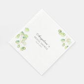 Serviette En Papier Serviettes de fête pour un mariage. (Coin)