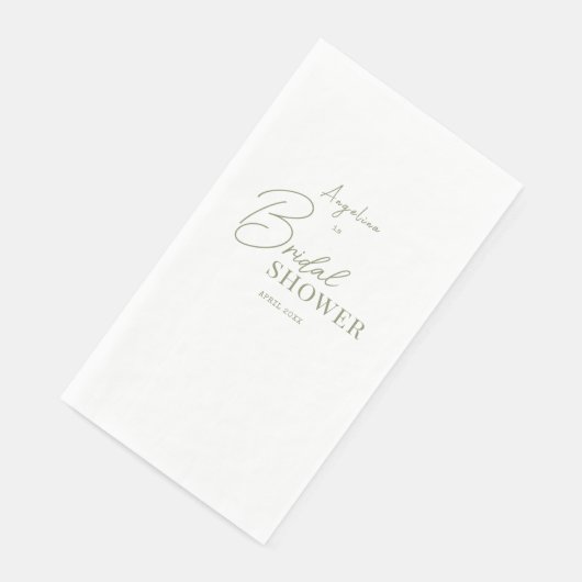 Serviette En Papier Serviettes de fête pour une douche de mariée paste (Coin)