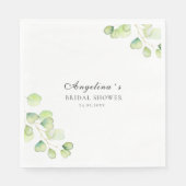 Serviette En Papier Serviettes de fête pour une douche nuptiale. (Devant)