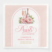 Serviette En Papier Serviettes de fête prénatale Perles d'aquarelle mo (Devant)