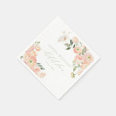 Serviette En Papier Serviettes de fête prénuptiale Élégant rose saumon (Coin)
