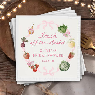 Serviette En Papier Serviettes de fête prénuptiale Fresh Off The Marke